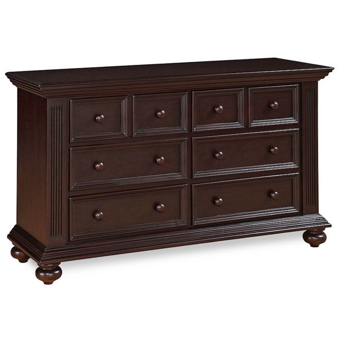 Kingsley Keyport 6 Drawer Double Dresser In Espresso Bed Bath