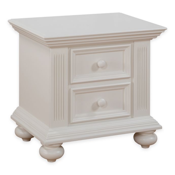 Kingsley Keyport Nightstand In White Bed Bath Beyond