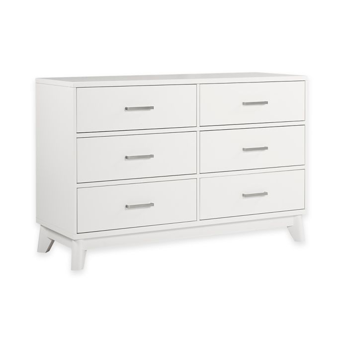 Kingsley Wyndham 6 Drawer Double Dresser In White Buybuy Baby