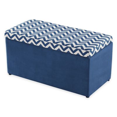 navy blue toy chest