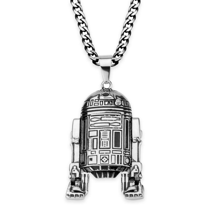 Star Wars™ Stainless Steel 18Inch Chain R2D2 Pendant Necklace Bed Bath & Beyond