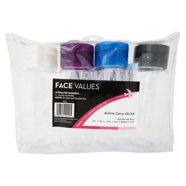 Harmon&reg; Face Values&trade; 4-Piece Travel Bottle Kit. View a larger version of this product image.