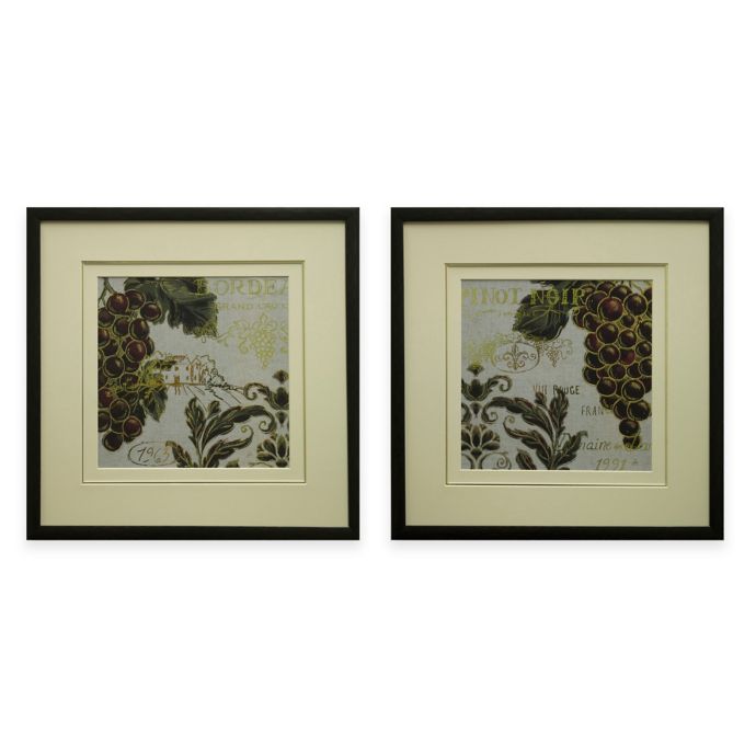Burgundy Framed Wall Art Bed Bath Beyond