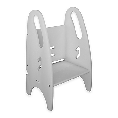 Little Partners 3-in-1 Growing Step Stool in Soft White. View a larger version of this product image.
