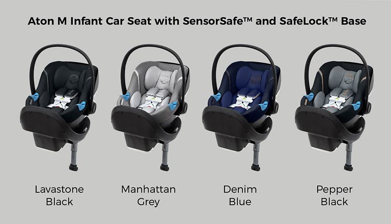 Cybex Aton M Infant Car Seat With Sensorsafe And Safelock Base Buybuy Baby