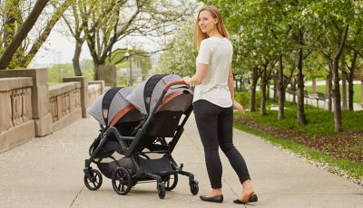 curve double stroller by contours