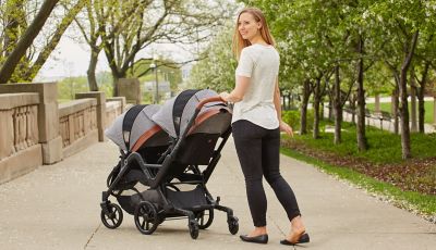 curve double stroller