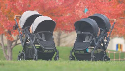 contours curve double stroller