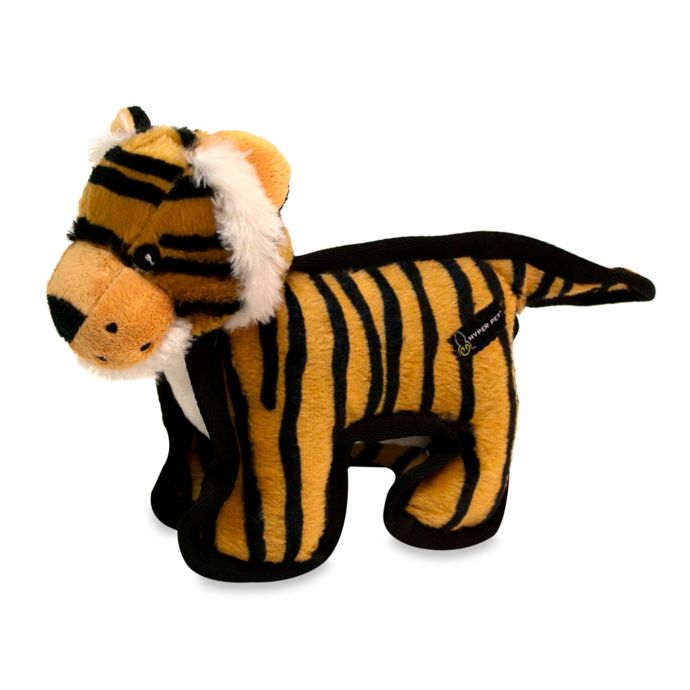 cat and stuffed tiger