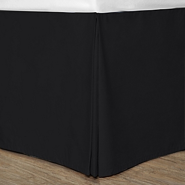 Cotton Dream Colors Twin Bed Skirt in Black. View a larger version of this product image.