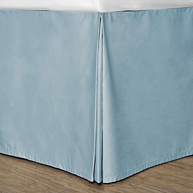 Cotton Dream Colors Queen Bed Skirt in Blue. View a larger version of this product image.