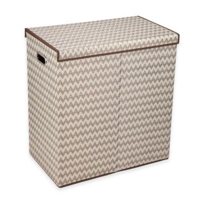 2 compartment laundry basket