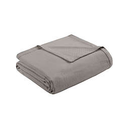 Madison Park Liquid Cotton Twin Blanket in Grey