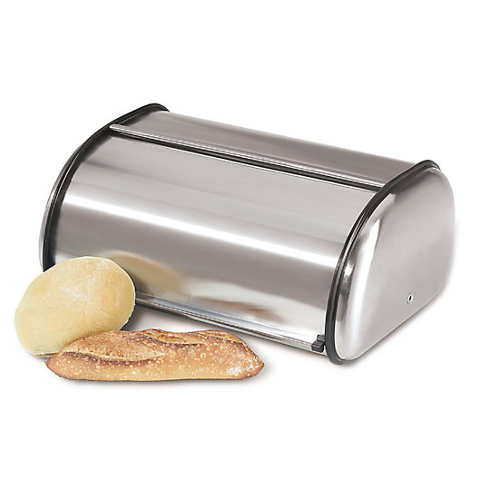 Bread Bin Metal Kitchen Cake Roll Top Lid Loaf Storage Food Holder Container Box 