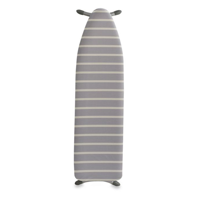 Sailor Stripe Reversible Ironing Board Cover In Grey Ivory