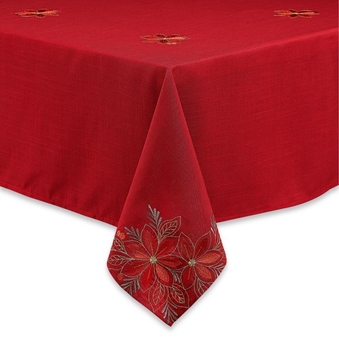 Poinsettia Filigree Tablecloth Bed Bath & Beyond