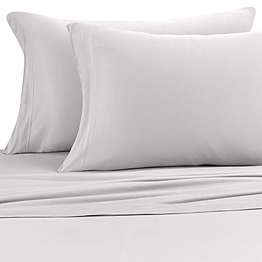 Pure Beech&reg; Jersey Knit Modal King Sheet Set in Heather Grey. View a larger version of this product image.
