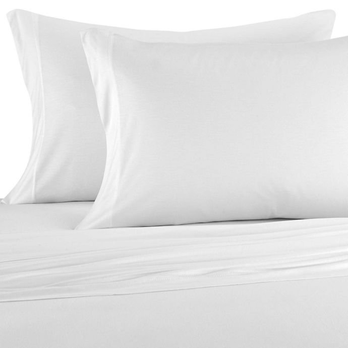 Buy Pure Beech® Jersey Knit Modal Queen Sheet Set in White from Bed