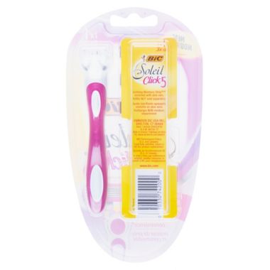 Bic&reg; Soleil&reg; Click5&trade; 5-Blade Razor and Cartridges. View a larger version of this product image.