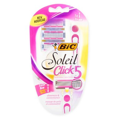 Bic&reg; Soleil&reg; Click5&trade; 5-Blade Razor and Cartridges. View a larger version of this product image.