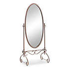 Alternate image 2 for Clarisse 26-Inch x 63-Inch Oval Floor Mirror in Antique Brown