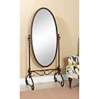 Alternate image 4 for Clarisse 26-Inch x 63-Inch Oval Floor Mirror in Antique Brown