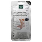 Earth Therapeutics&reg; Men's Purifying Charcoal Peeling Foot Mask