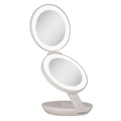 lighted travel makeup mirror