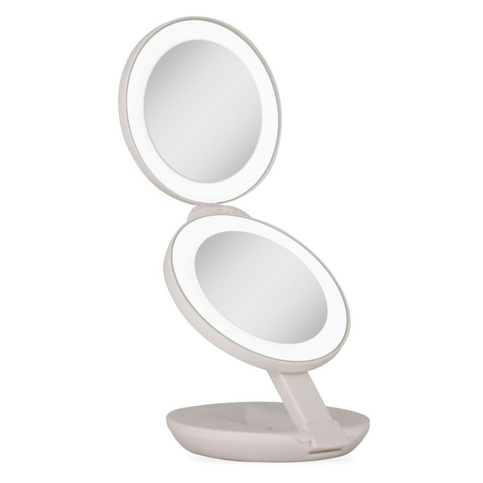 travel lighted magnifying mirror