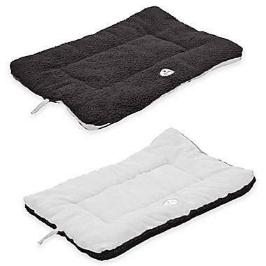Pet Life&reg; Reversible Large Pet Bed Mat in Black/White. View a larger version of this product image.
