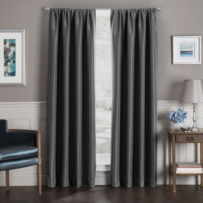 Sebastian Rod Pocket Insulated 100 Blackout Window Curtain Panel Bed Bath Beyond