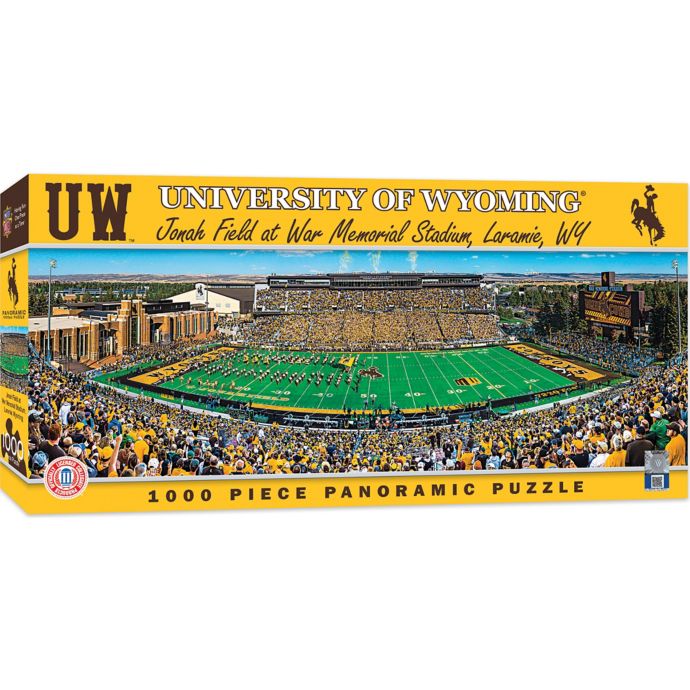 University of Wyoming 1000-Piece Stadium Panoramic Jigsaw Puzzle | Bed