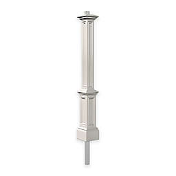 Mayne Signature Lamp Post with Mount in White