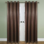 Versailles Home Natural Sustainable Bamboo 84-Inch Grommet Window Curtain Panel in Walnut