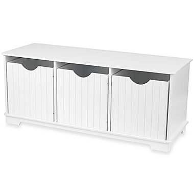 KidKraft&reg; Nantucket Storage Bench in White. View a larger version of this product image.