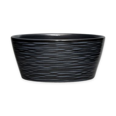 Noritake&reg; Black on Black Swirl Round Fruit Bowl. View a larger version of this product image.