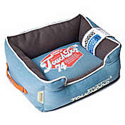 Touchdog&reg; Sporty Vintage Throwback Rectangular Dog Bed