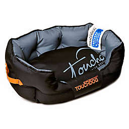 Toughdog Performance-Max Sporty Comfort Cushioned Medium Dog Bed in Black/Grey