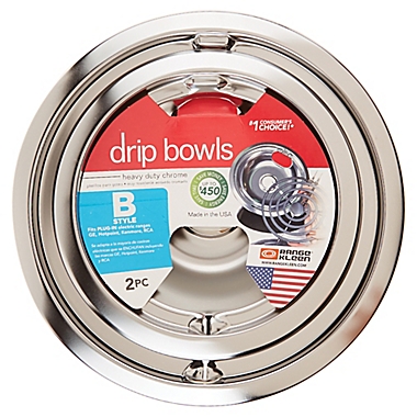 Range Kleen&reg; &nbsp;2-Pack Style B Drip Pan in Chrome. View a larger version of this product image.