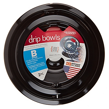 Range Kleen 2-Pack Style B Porcelain Drip Pan. View a larger version of this product image.