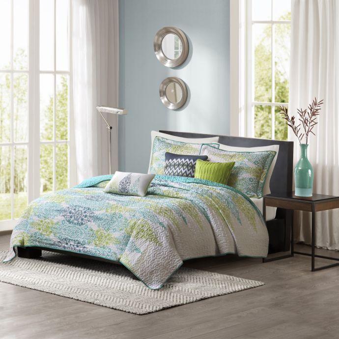 Madison Park Sonali 6 Piece Quilted Coverlet Set Bed Bath Beyond