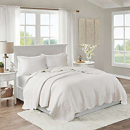 Madison Park Tuscany 3-Piece King/California King Coverlet Set in White