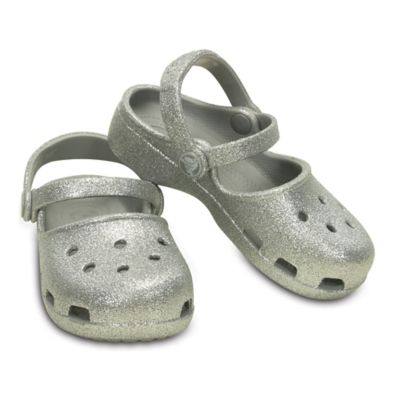 silver crocs