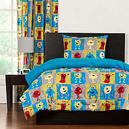 Crayola® Monster Friends Reversible Comforter Set in Blue