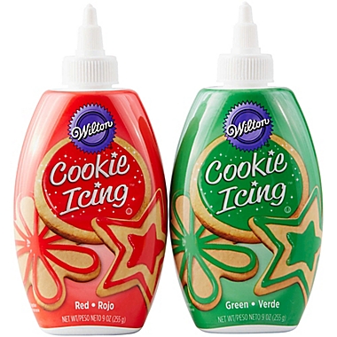 Wilton&reg; 2-Pack Christmas Cookie Frosting in Red/Green. View a larger version of this product image.