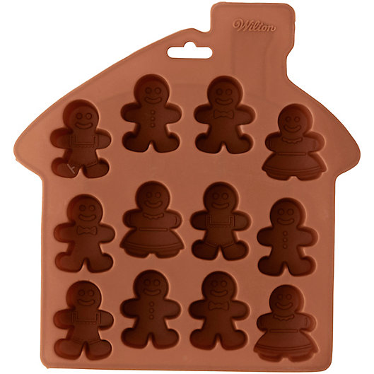 Alternate image 1 for Wilton® Silicone Gingerbread Treat Mold in Bronze