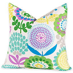 Crayola® Pointillist Pansy 26-Inch Square Throw Pillow