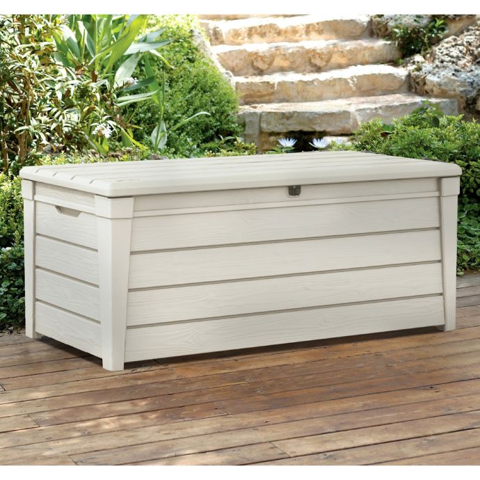 keter brushwood 120 gal resin deck box