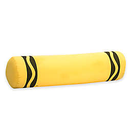 Crayola® Laser Lemon Crayon Bolster Throw Pillow in Yellow