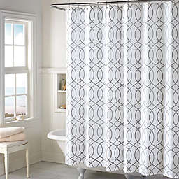 Shower Curtain Collections Bed Bath, Grey And White Geometric Shower Curtain